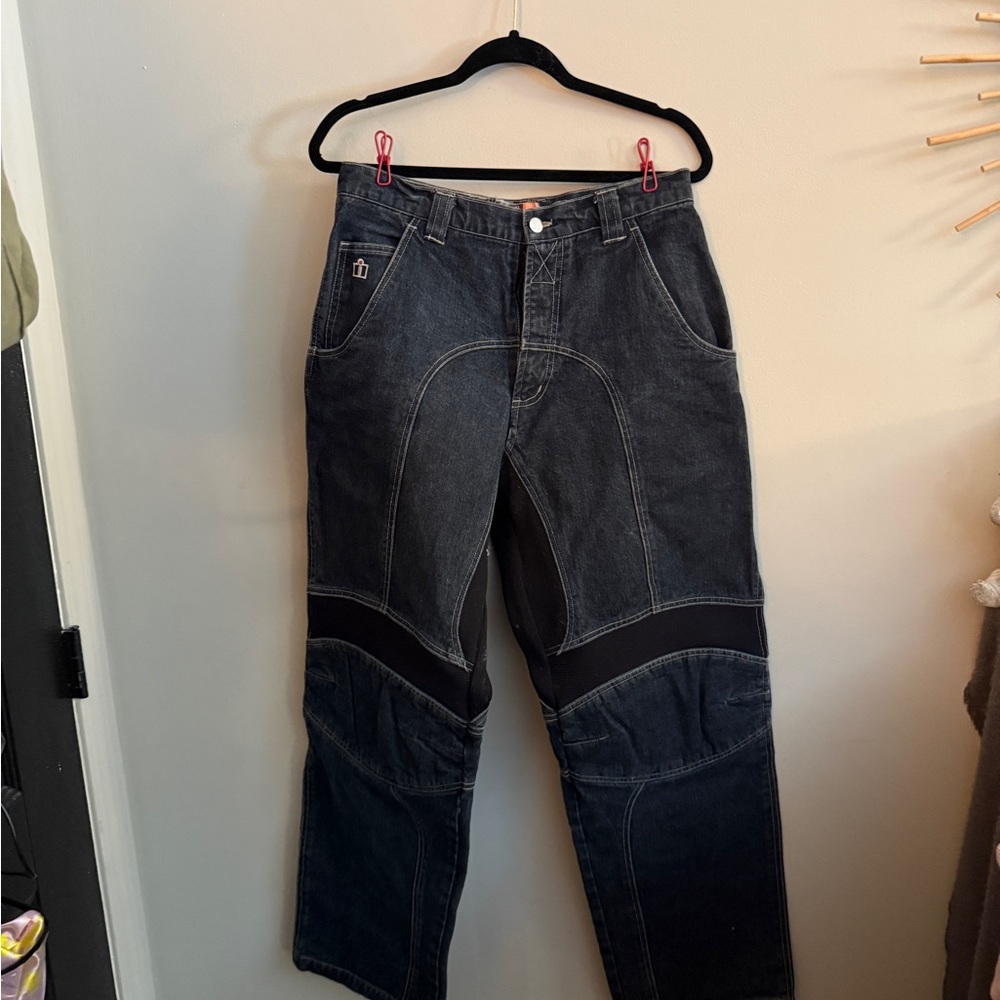 Icon Recon Black Denim Motorcycle Pants